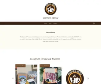 Hippiesbrew.com(Coffee Shop) Screenshot