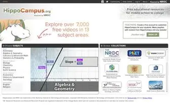 Hippocampus.org(Homework and Study Help) Screenshot