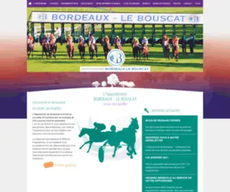 Hippodromebordeauxlebouscat.com(Hippodrome de Bordeaux le Bouscat) Screenshot