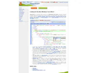 Hippoedit.com(Text editor for Windows) Screenshot