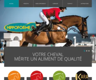 Hippoforme.be(Une alimentation de qualité pour vos chevaux) Screenshot