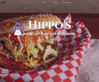 Hipposmexicanburgers.com(HMB&M) Screenshot