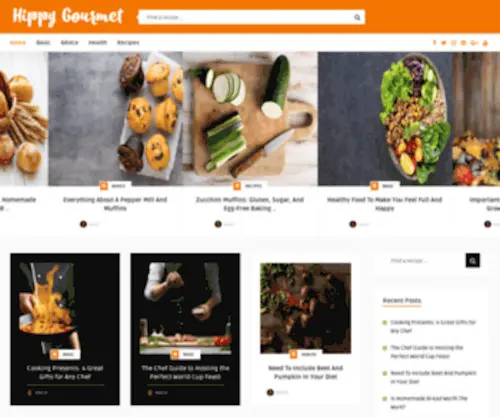 Hippygourmet.com(Unique Culinary Vision) Screenshot