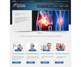 Hipsandknees.com(Hips and Knees Surgeon Los Angeles) Screenshot