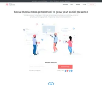 Hipsocial.com(Social Media Management Tool) Screenshot
