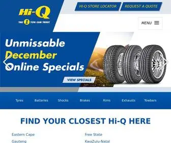 Hiq.co.za(Tyre, Exhausts & Batteries Fitment Centre) Screenshot