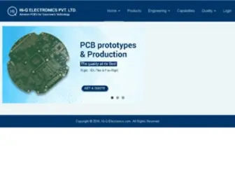 HiqElectronics.com(PCB technologies for the future) Screenshot