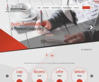 Hique.com(Quality promotional items & premium corporate gifts) Screenshot