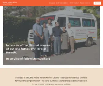 Hiralalparekhtrust.org(Nonprofit family trust that started Antim Sanskar Seva) Screenshot