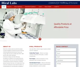 Hirallabs.com(Hiral Labs) Screenshot