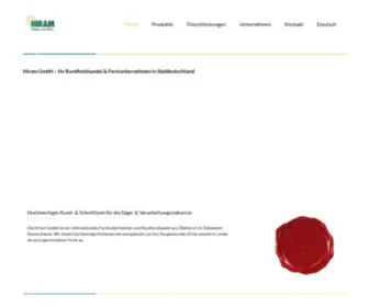 Hiram.de(Rundholzhandel & Forstunternehmen) Screenshot