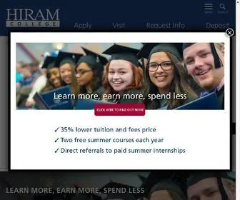 Hiram.edu(Cleveland, Ohio Private College) Screenshot