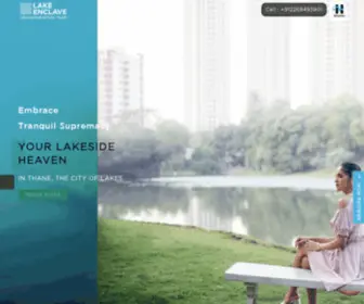 Hiranandanilakeenclave.com(3 & 4 BHK luxury flats for sale in thane) Screenshot