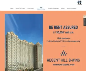 Hiranandaniregenthill.in(Regent Hill) Screenshot