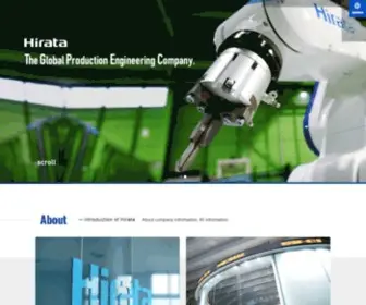 Hirata.com(Factory Automation) Screenshot