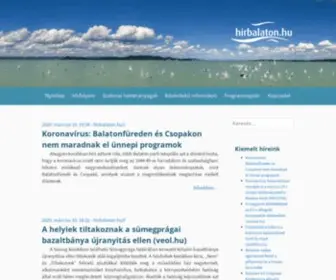 Hirbalaton.hu(A az ország első régiós közhasznú) Screenshot
