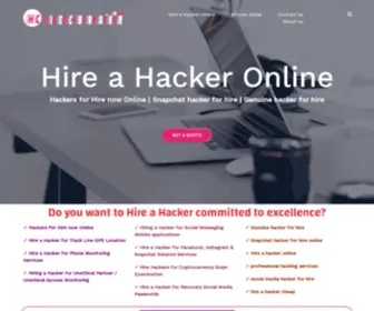 Hireacyberhacker.com(Hire a hacker online) Screenshot