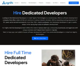 Hireagnitocoders.com(Hire Dedicated Developers) Screenshot