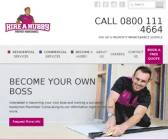 Hireahubbygroup.com(Handyman Services) Screenshot