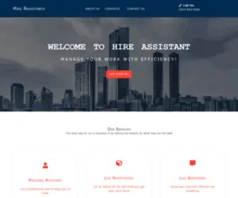 Hireandassistant.com(Hireandassistant) Screenshot