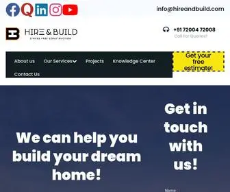 Hireandbuild.com(Best building contractors in Chennai) Screenshot