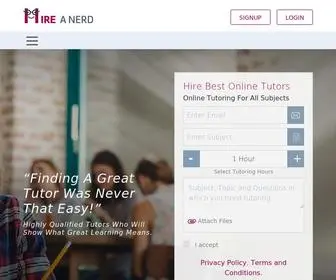 Hireanerd.net(Hire the Finest Nerds for Assistance) Screenshot