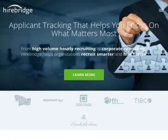 Hirebridge.com(Applicant tracking) Screenshot
