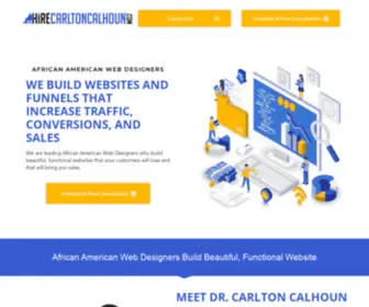 Hirecarltoncalhoun.com(African American Web Designers) Screenshot