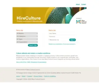 Hireculture.org(Employment) Screenshot