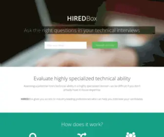 Hiredbox.com(HIREDBox) Screenshot