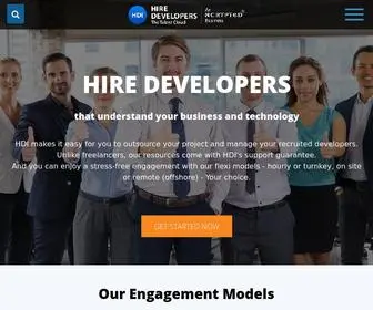 Hiredevelopers.co(Hire Developers) Screenshot