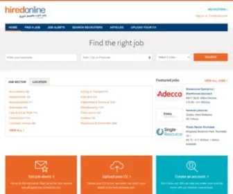 Hiredonline.co.uk(Find The Right Job UK) Screenshot