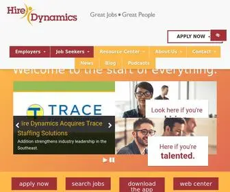 Hiredynamics.com(Hire Dynamics) Screenshot