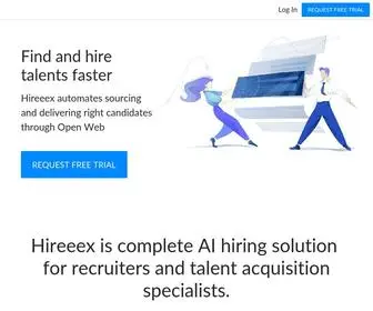 Hireeex.com(Find Talents Faster with AI Technology) Screenshot