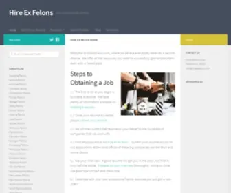 Hireexfelon.com(Hire Ex Felon Home) Screenshot