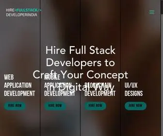 Hirefullstackdeveloperindia.com(Hire Full Stack Developer) Screenshot