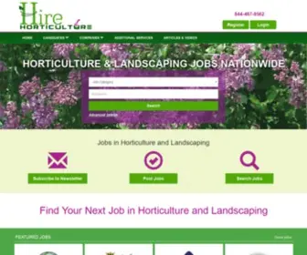 Hirehorticulture.com(Horticulture jobs & landscaping jobs) Screenshot