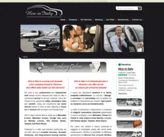 Hireinitaly.com(Professional Limo company based in Florence) Screenshot