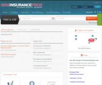 Hireinsurancepros.com(Insurance Job Board) Screenshot