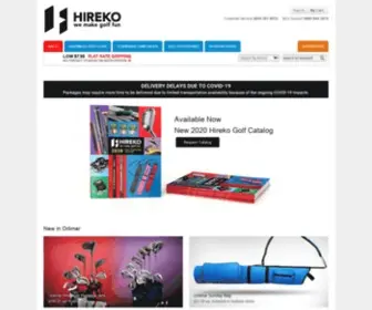 Hirekogolf.com(Hireko Custom Golf Clubs and Components) Screenshot