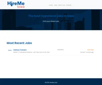 Hiremeiowa.com(HireMe Iowa) Screenshot