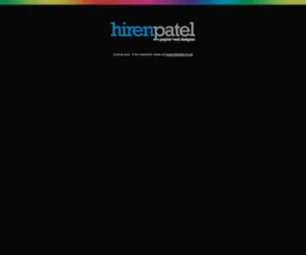 Hirenpatel.com(Hiren Patel Web & Graphic Designer) Screenshot