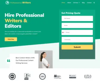 Hireprofessionalwriters.com(Hire Professional Writers) Screenshot