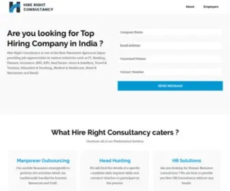 Hirerightconsultancy.in(Hire Right Consultancy) Screenshot