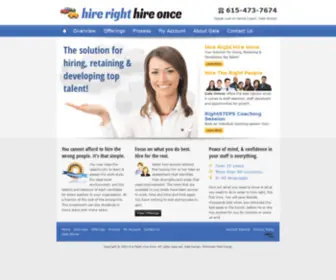 Hirerighthireonce.com(Hire Right Hire Once) Screenshot