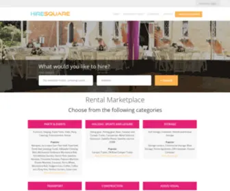 Hiresquare.com.au(Hire & Rental marketplace Australia) Screenshot