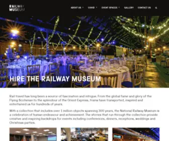 Hiretherailwaymuseum.com(Hire The Railway Museum) Screenshot