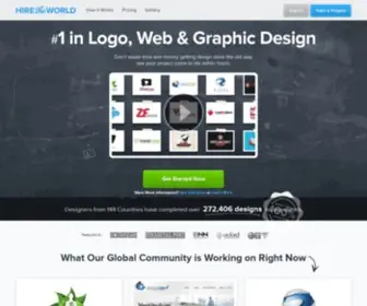Hiretheworld.com(Logo Design) Screenshot