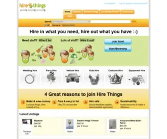 Hirethings.co.nz(Book & manage it online) Screenshot