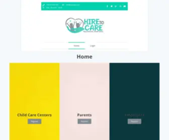 Hiretocare.com(Hire to Care) Screenshot